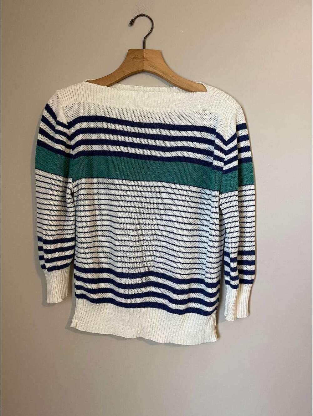 CUTE Vintage 90s lightweight coastal sweater top collegiate medium